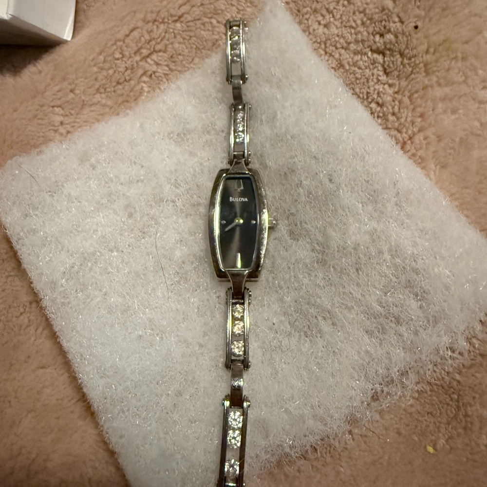 BULOVA 96T15 Womens Floating Crystals Dress Watch